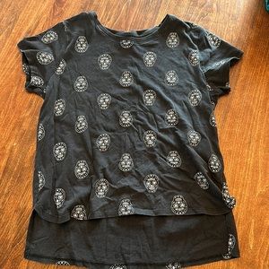 Girls soft skull tee 10/12